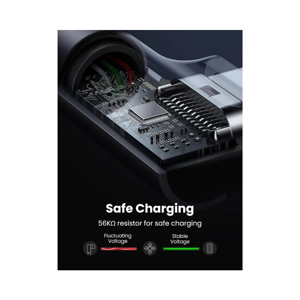 UGREEN USB-C to USB-A Braided Cable 90° Angled (1M) - Image 5