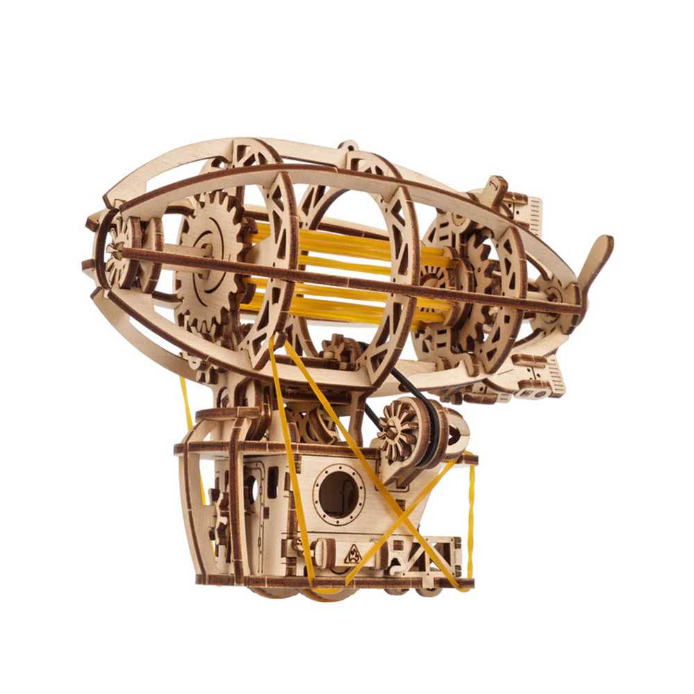 Ukraine Made Ugears Steampunk Airship Wooden Mechanical Puzzle Model Kit