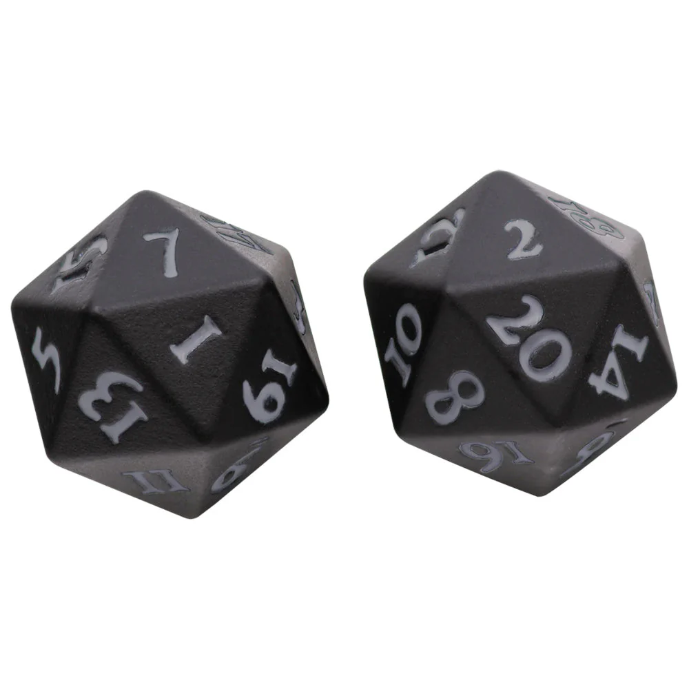 Ultra Pro: UP15943 Vivid Heavy Metal Dice (Black)