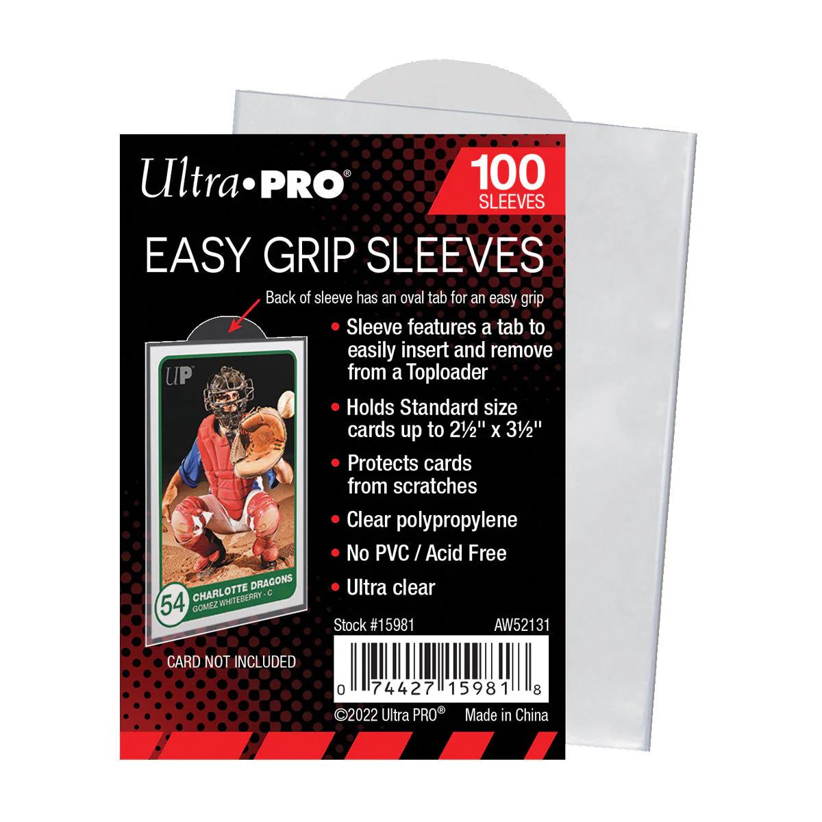 Ultra Pro: UP15981 2-1/2"x3-1/2" Easy Grip Sleeves