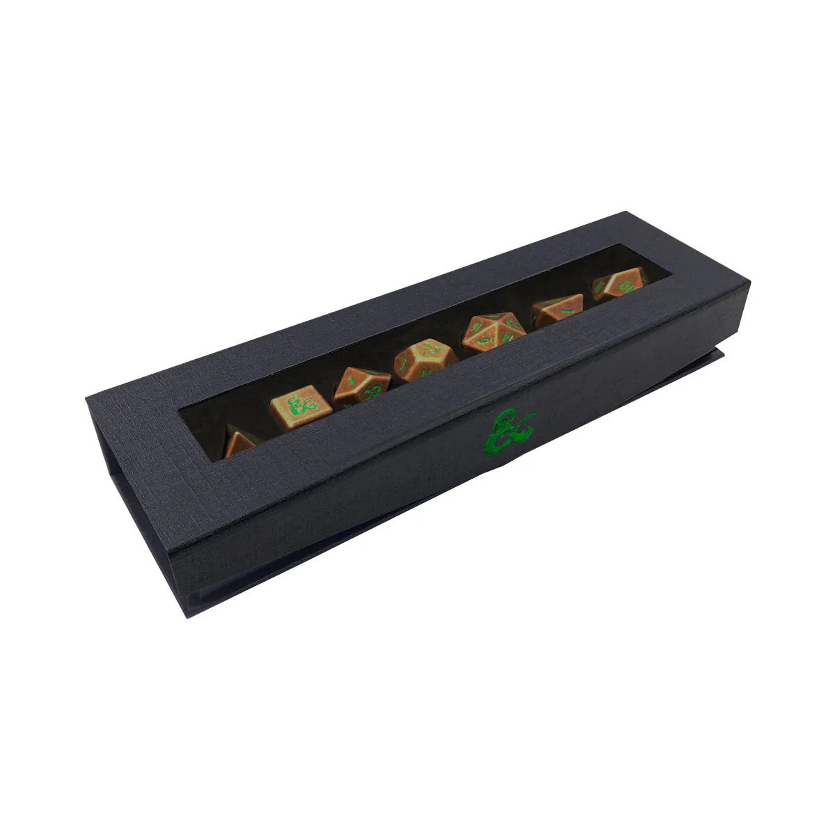 Ultra Pro: UP18781 D&D Heavy Metal 7 RPG Feywild Copper and Green Dice Set Dungeons & Dragons