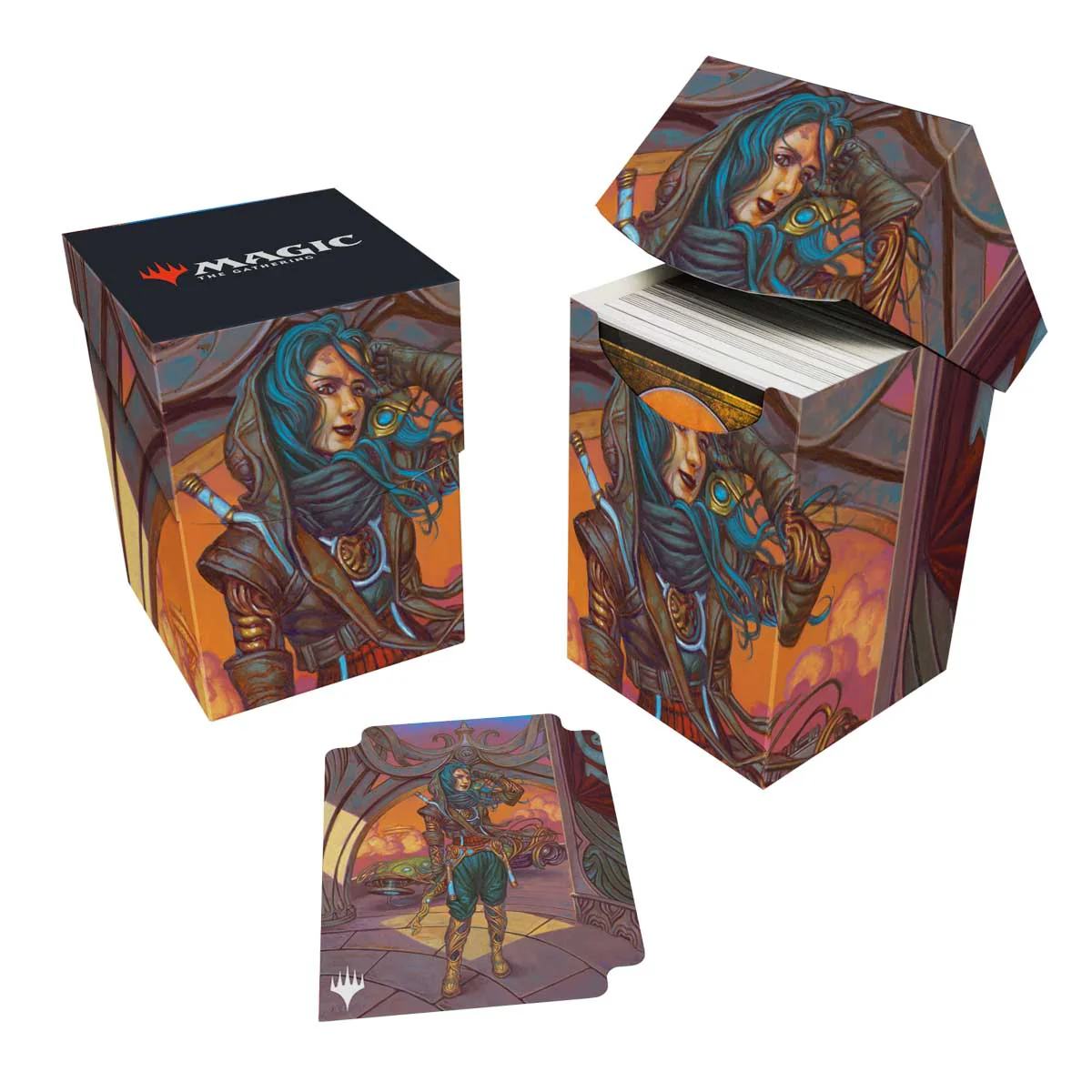 Ultra Pro: UP38669 MTG 2025 Aetherdrift 100+ Deck Box Borderless Racer 1 for MtG Cards - Image 2