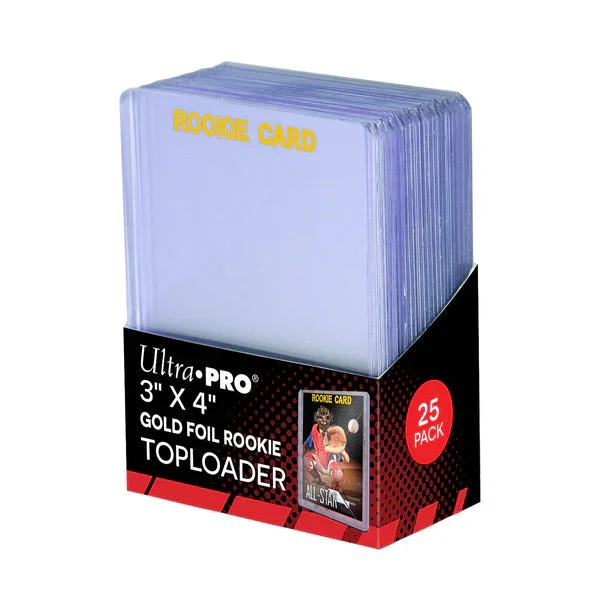 Ultra Pro: UP81180 3"x4" Rookie Gold Toploader 25ct