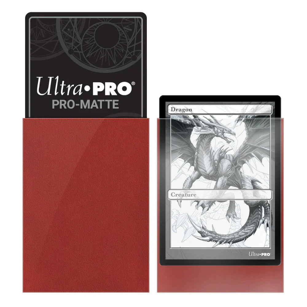 Ultra Pro: UP82650 PRO-Matte 50ct Standard Deck Protector sleeves: Red - Image 2