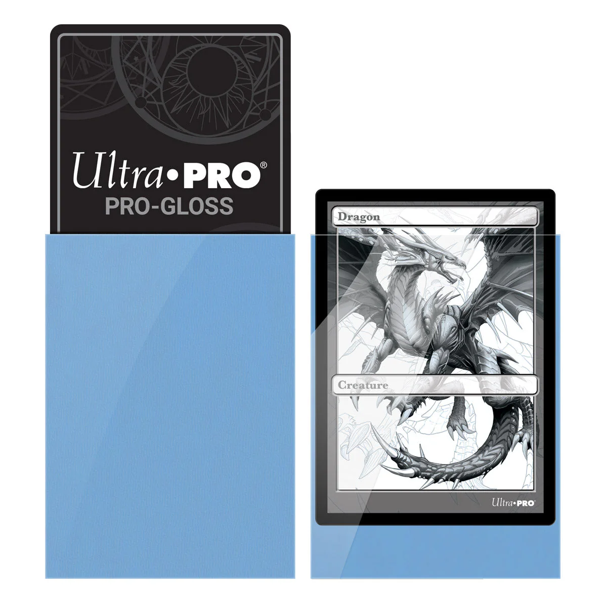 Ultra Pro: UP82677 PRO-Gloss 50ct Standard Deck Protector sleeves (Light Blue) - Image 3