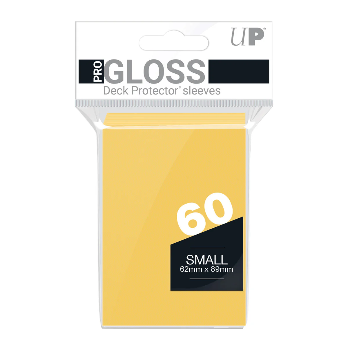Ultra Pro: UP82970 PRO-Gloss 60ct Small Deck Protector sleeves (Yellow)