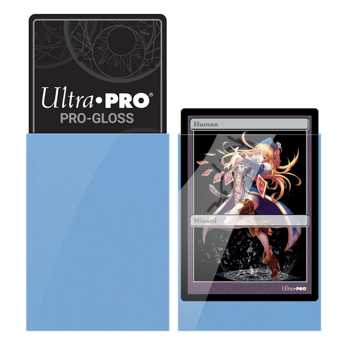 Ultra Pro: UP82972 PRO-Gloss 60ct Small Deck Protector sleeves (Light Blue) - Image 3