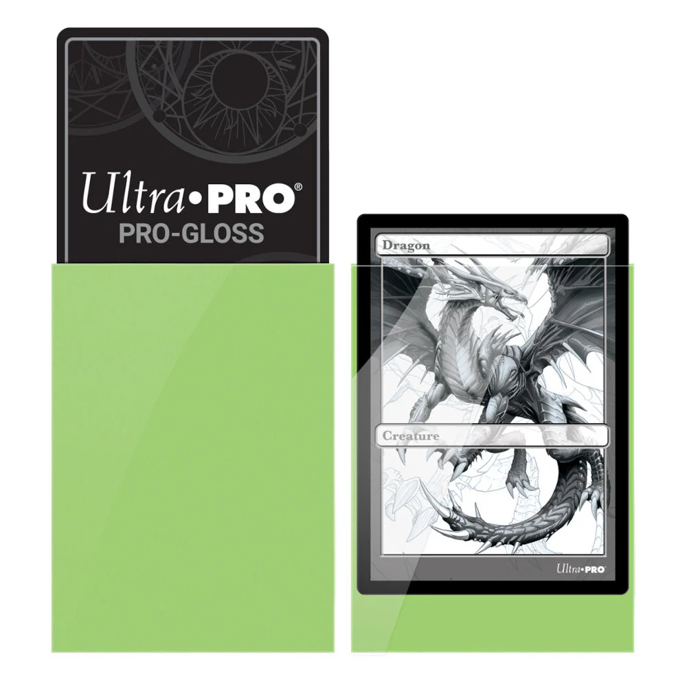 Ultra Pro: UP84099 PRO-Gloss 50ct Standard Deck Protector sleeves (Lime Green) - Image 3