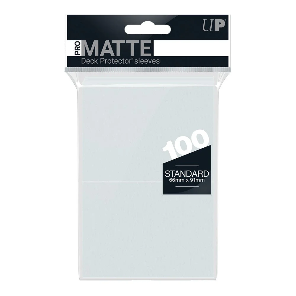 Ultra Pro: UP84731 PRO-Matte 100ct Standard Deck Protector sleeves (Clear)