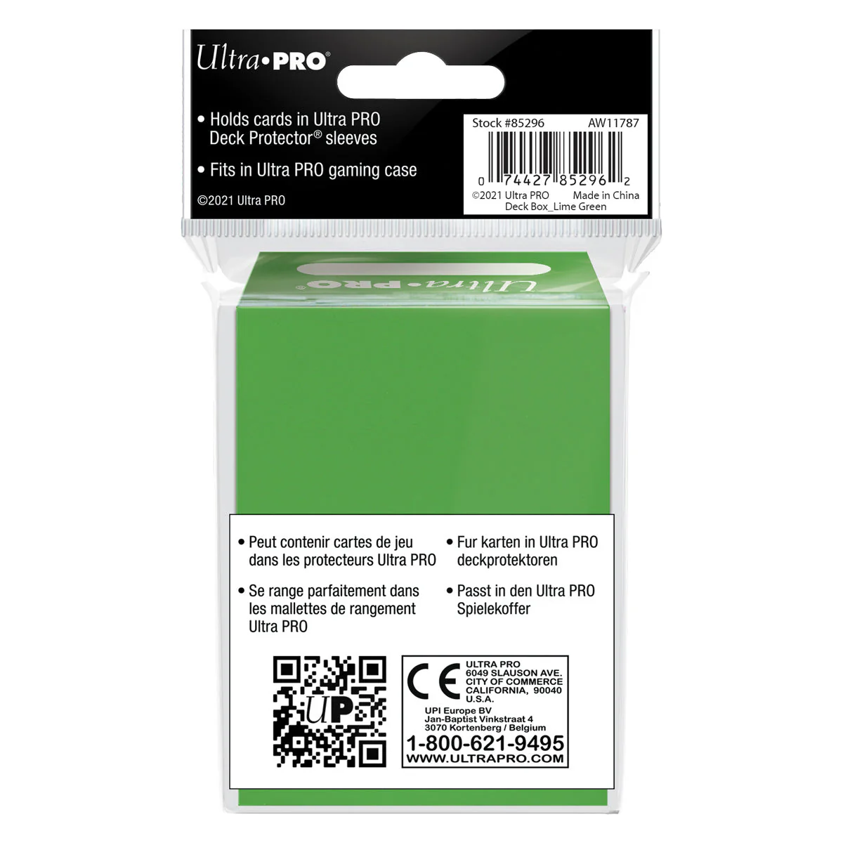 Ultra Pro: UP85296 PRO 80+ Deck Box: Lime Green Cards - Image 3