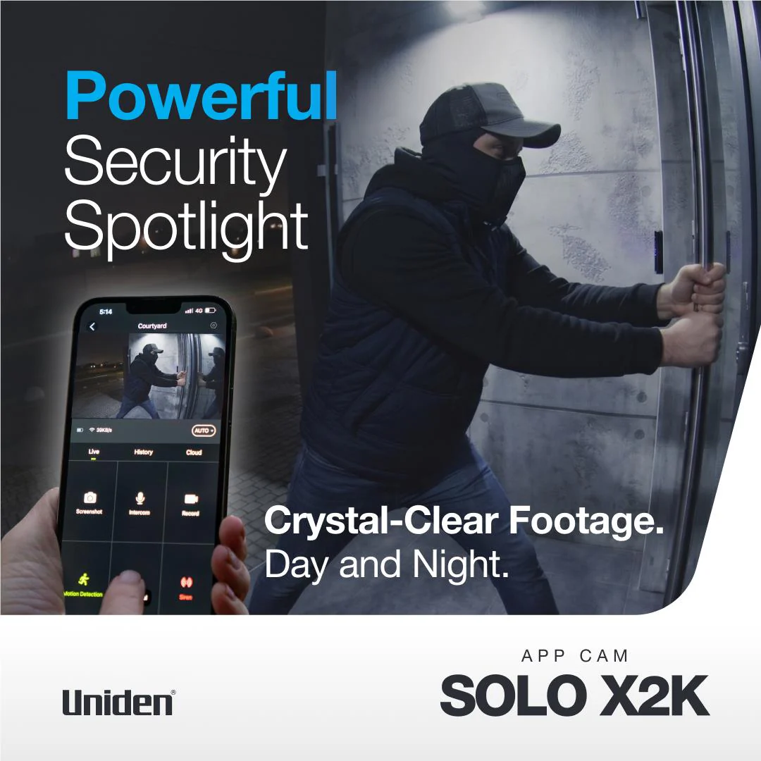 Uniden App Cam SOLO X2K Outdoor Wirefree Security Camera 4 Pack - Image 4