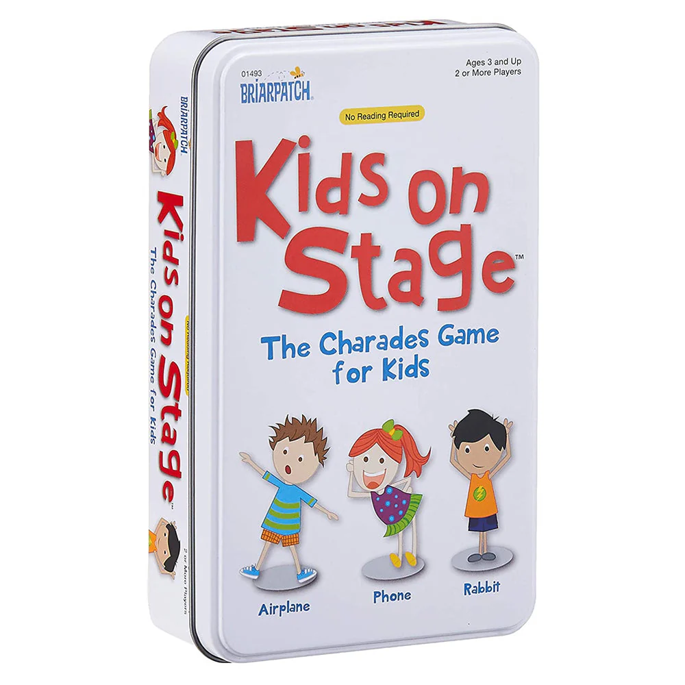 University Games Charades Kids on Stage Tin
