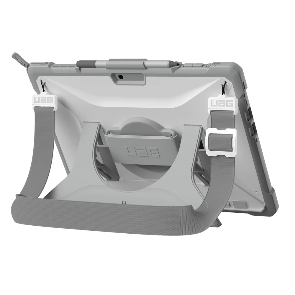 Urban Armour Gear Plasma Healthcare Case with Handstrap For Surface Pro 9 (White/Grey) - Image 4