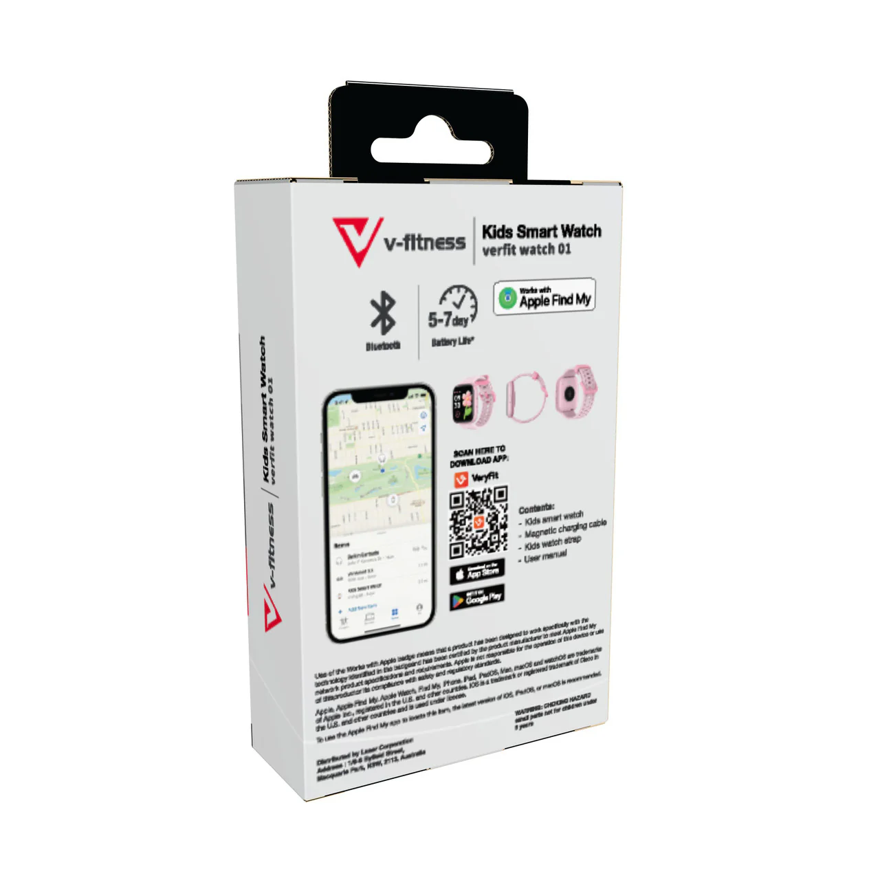 v-Fitness Kids Smart Watch with Location Finder (Pink) - Image 10