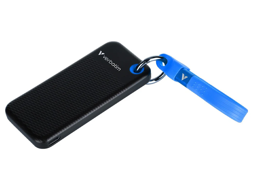 Verbatim Pocket 2TB USB-C 3.2 Gen 2 Portable SSD - Black/Blue - Image 2