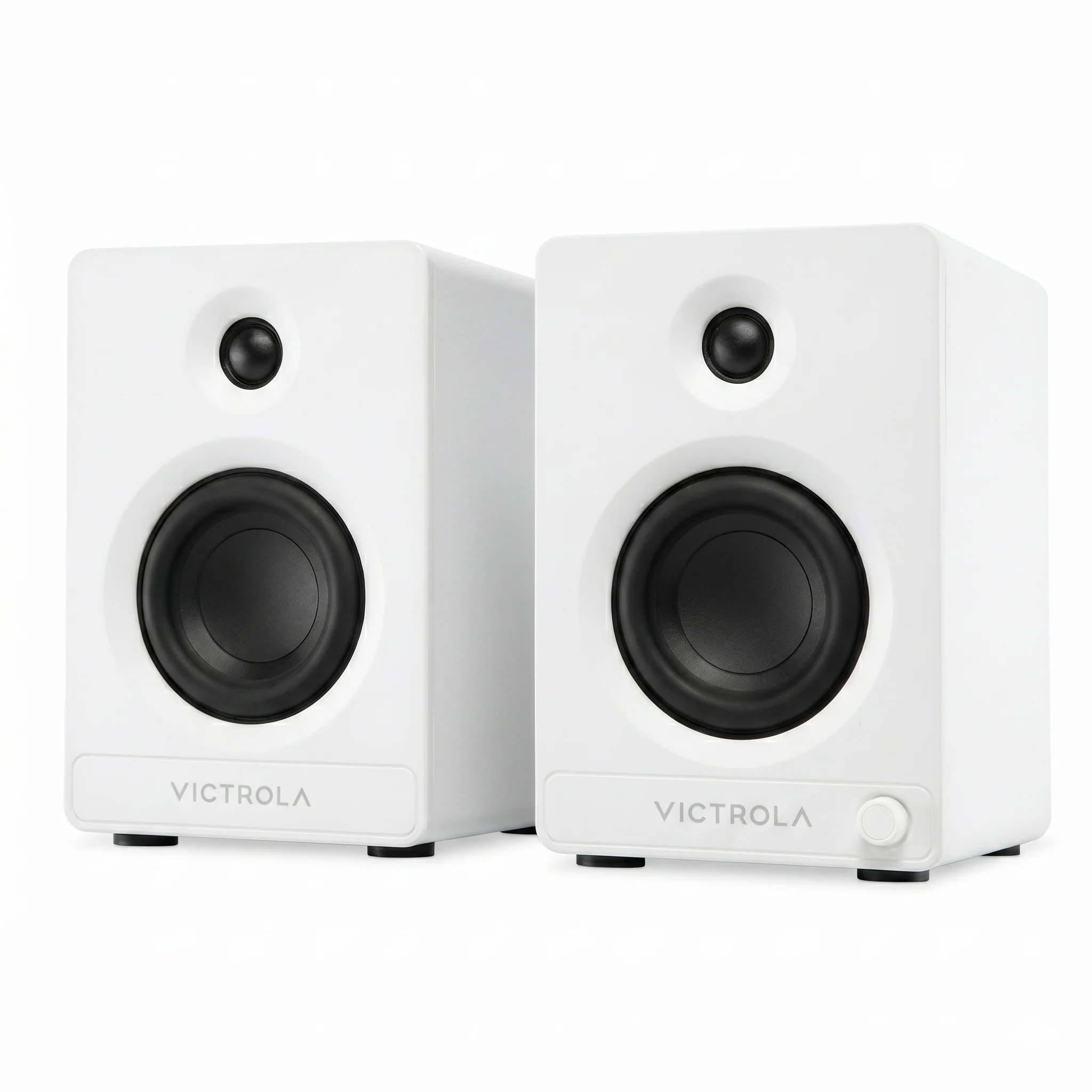 Victrola Tempo Bookshelf Speakers - White