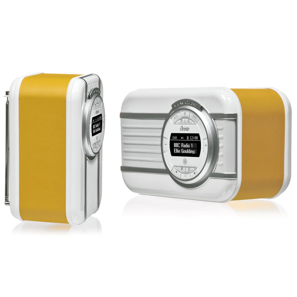 VQ Quest Christie DAB+ Radio with NFC & Bluetooth Speaker (Mustard) - Image 2
