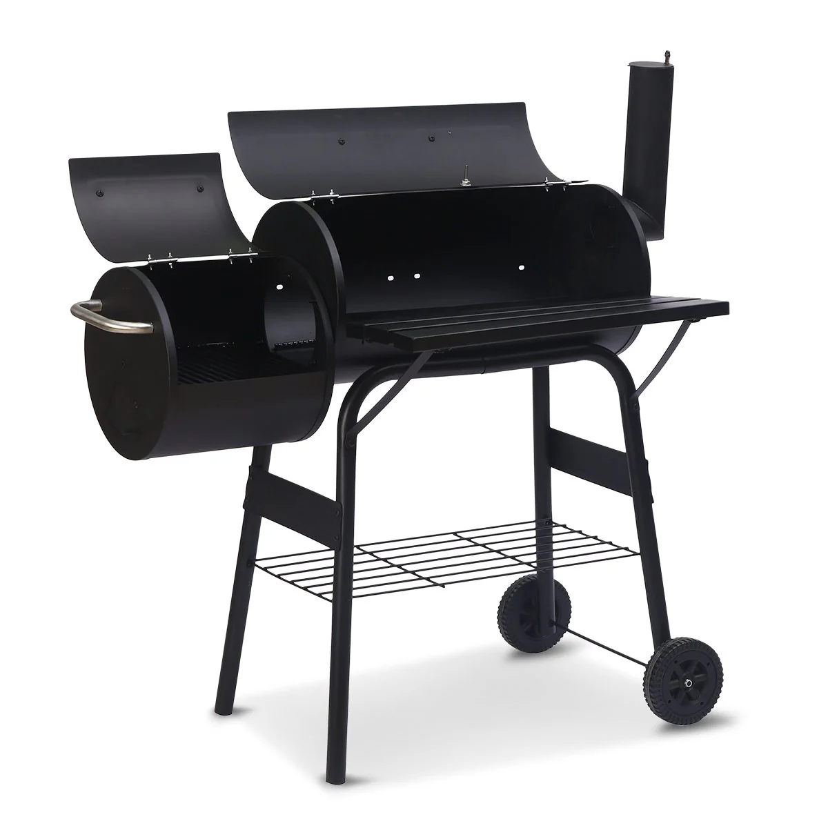 Wallaroo 2-in-1 Outdoor Barbecue Grill & Offset Smoker - Image 4