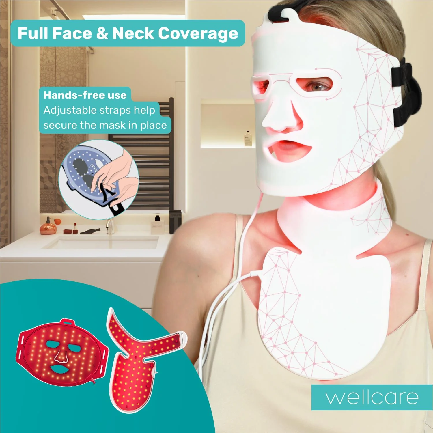 Wellcare LED Face Neck Mask - Image 10