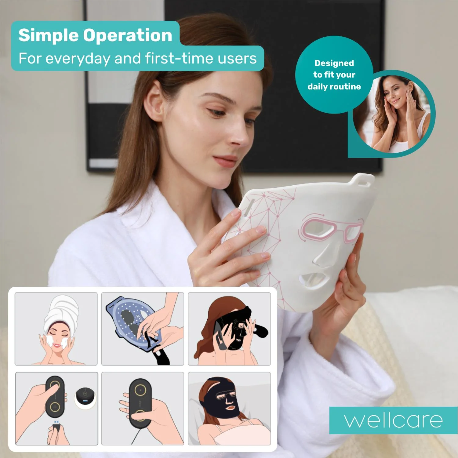 Wellcare LED Face Neck Mask - Image 8