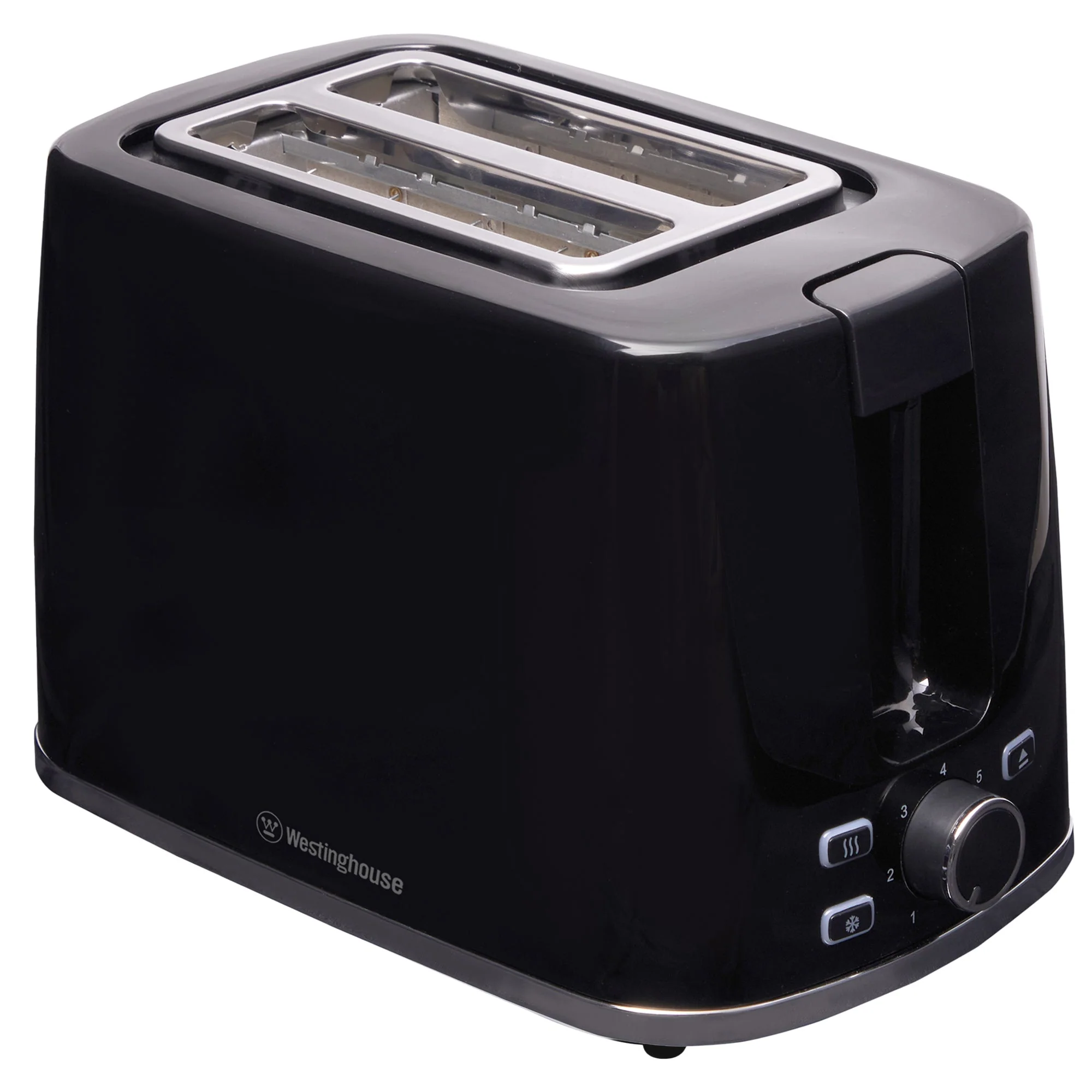 Westinghouse WHTS2S12K 2-Slice Toaster with Chrome Trim (Black)