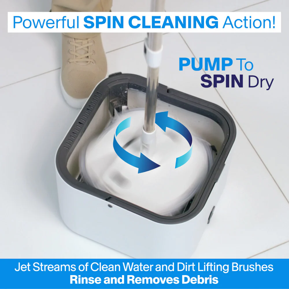 Whistle Mop Self-Cleaning Spin and Dry Mop - Image 4