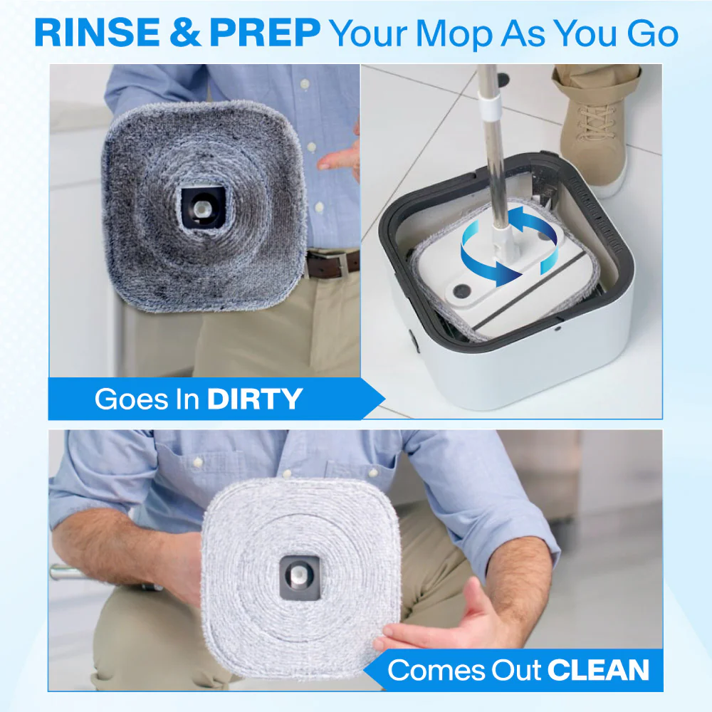 Whistle Mop Self-Cleaning Spin and Dry Mop - Image 5