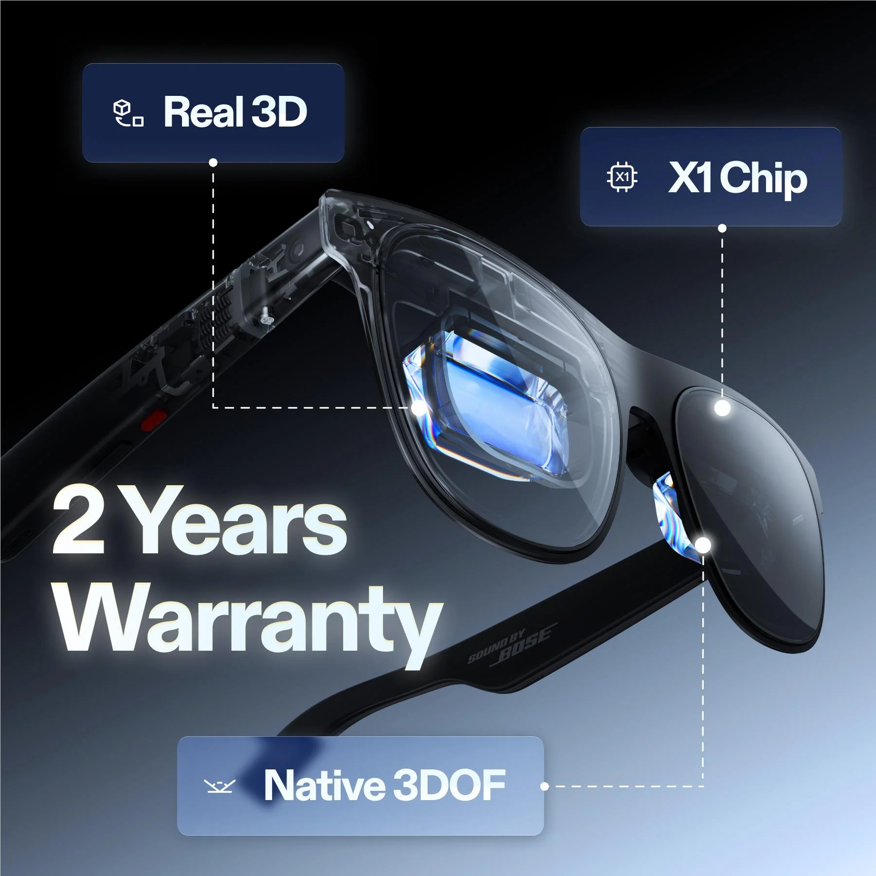 XREAL One Pro AR Glasses with  X1 Chip (Large) - Image 2