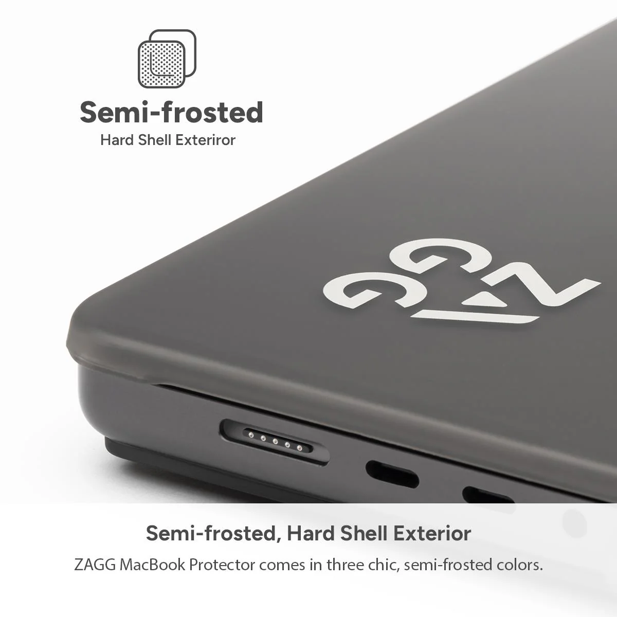 ZAGG Hardshell for MacBook Air 13" M4/M3/M2 (Smoke) - Image 5